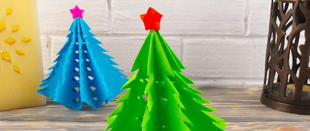 Как сделать новогоднюю елку из бумаги своими руками