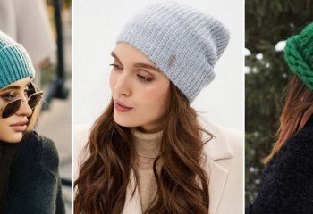 Вязаные шапки в разных стилях
