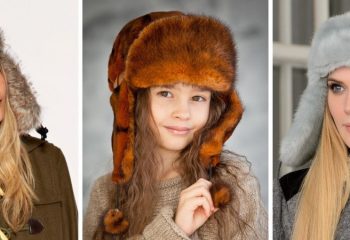 Женские меховые шапки-ушанки