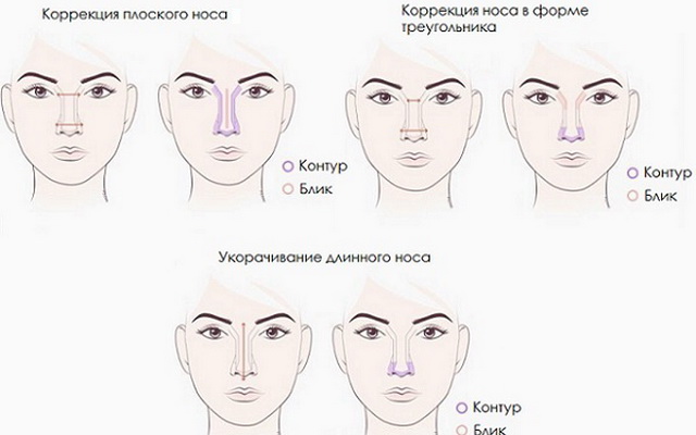 Какой размер носа. Схема коррекции лица. Коррекция формы лица. Коррекция формы носа макияжем схема. Коррекция носа макияжем схема.