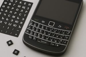 Русификация клавиатуры Blackberry: что выбрать — наклейки или гравировку?