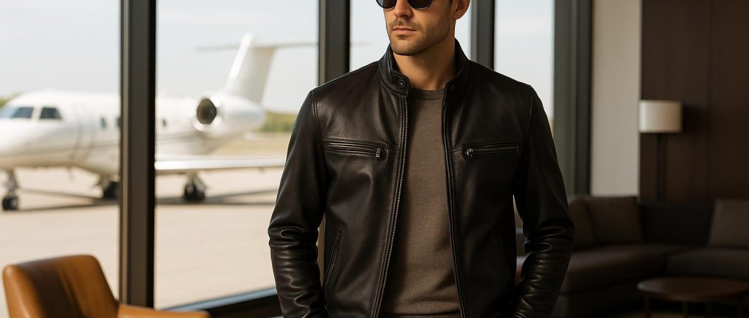 Кожаная куртка в стиле Jet Set: премиальный гардероб современного мужчины