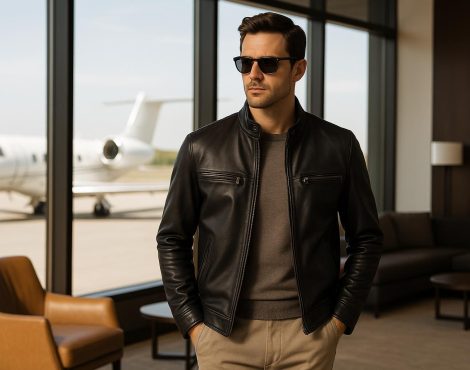 Кожаная куртка в стиле Jet Set: премиальный гардероб современного мужчины