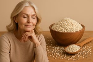 Менопауза не является проблемой, если вы едите семена кунжута. Источник чистого кальция - Кунжут