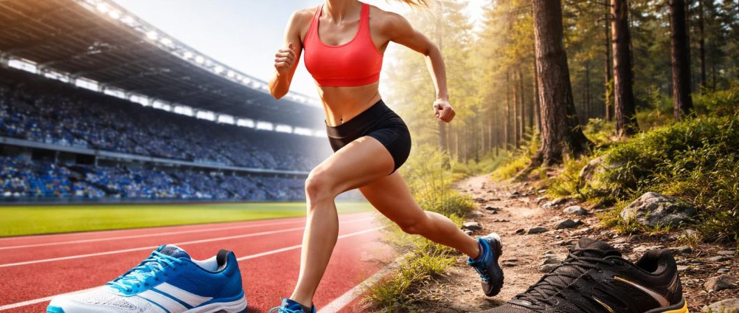 Как выбрать обувь для бега по стадиону и пересечённой местности