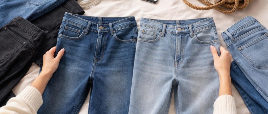 Джинсы, которые садятся по фигуре: посадка, длина, плотность денима и эластан