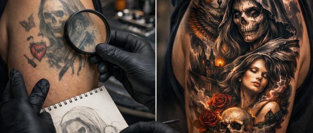 Как из неудачной татуировки сделать качественное произведение искусства