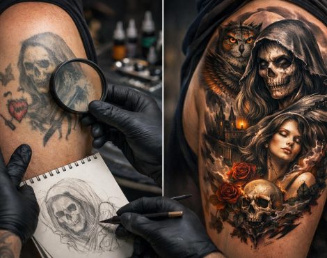 Как из неудачной татуировки сделать качественное произведение искусства